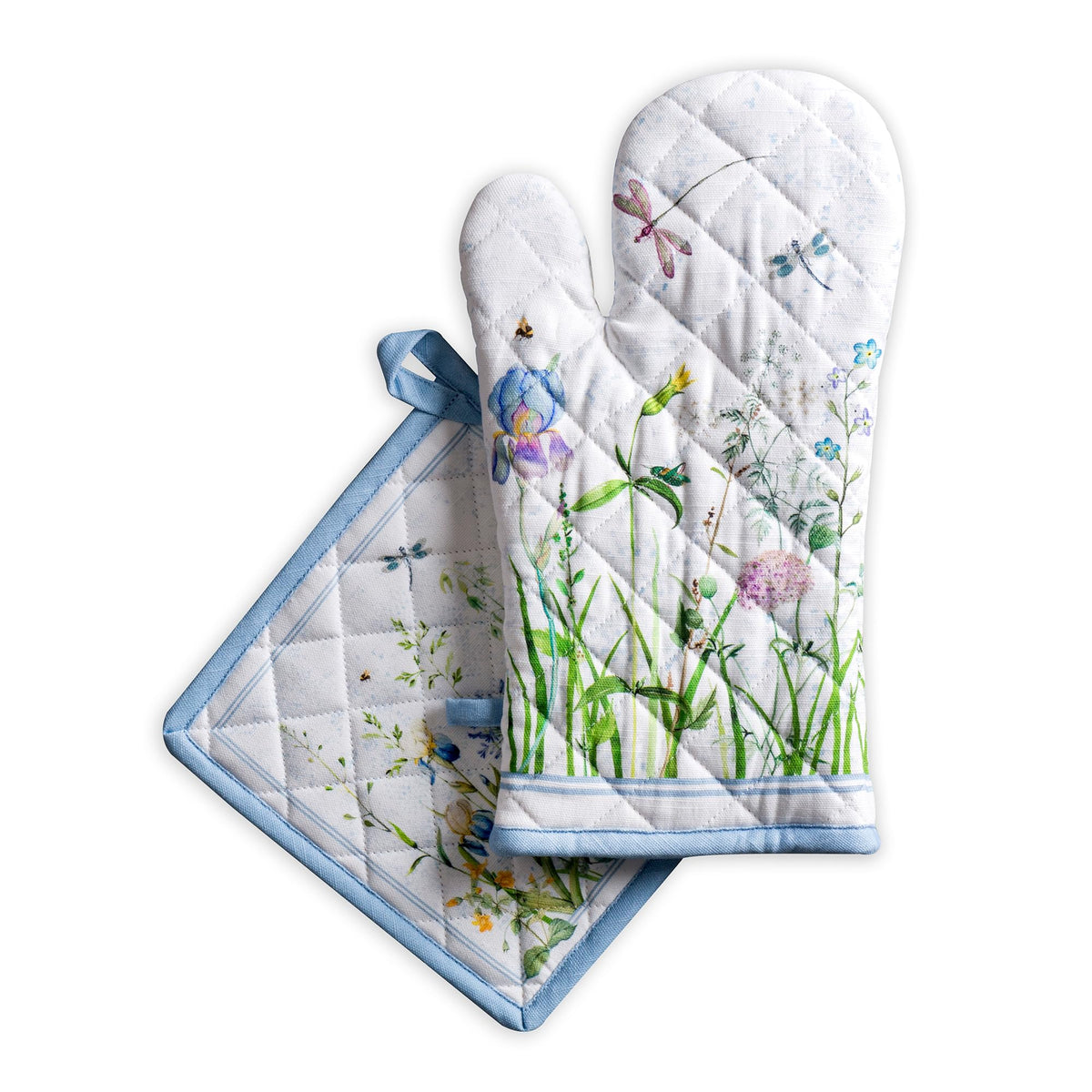 Fleurs De Mai Oven Mitts + Pot Holders