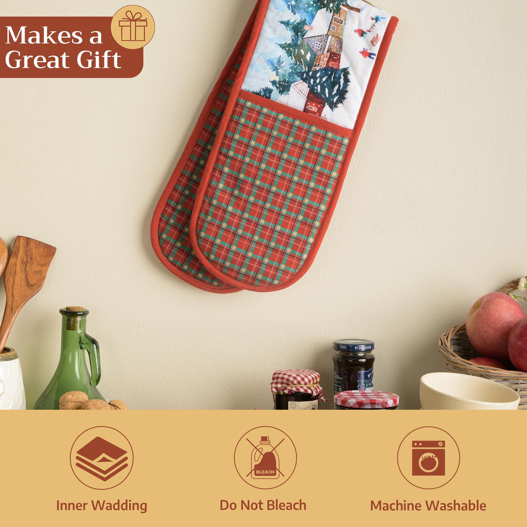 Megeve Double Oven Mitts