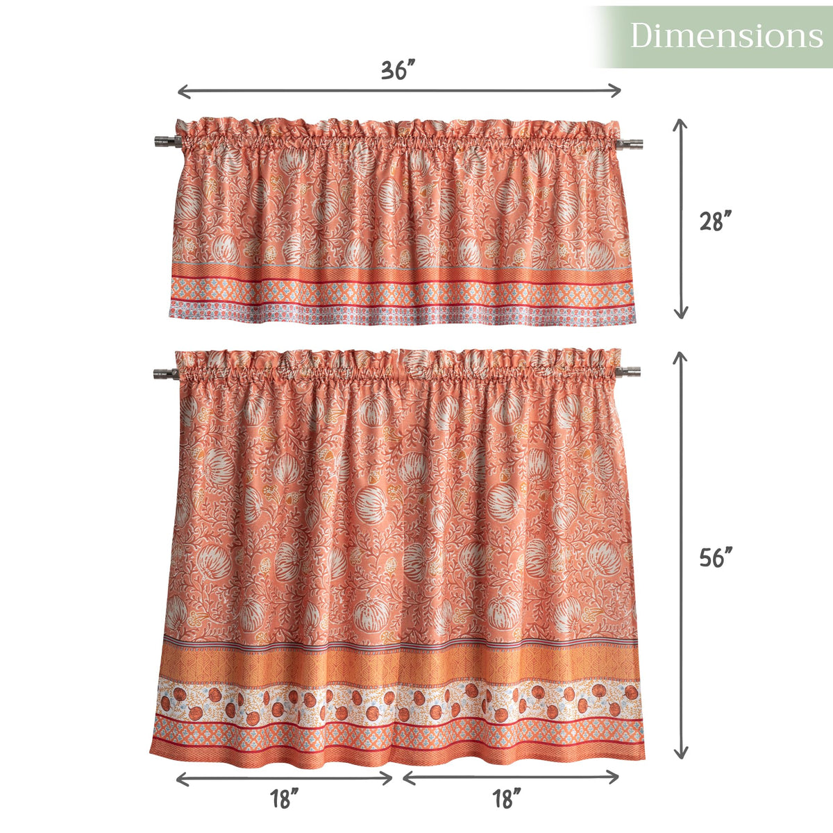 Harvest Festival Kitchen Curtains