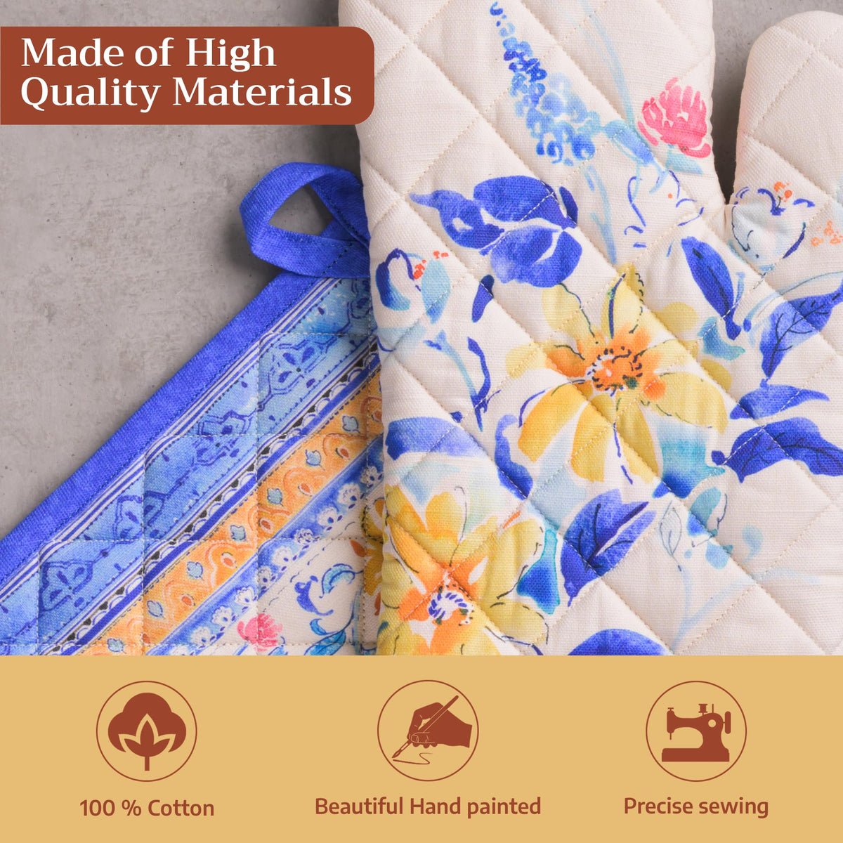 Girassol Oven Mitts + Pot Holders