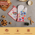 Happy Florals Oven Mitts