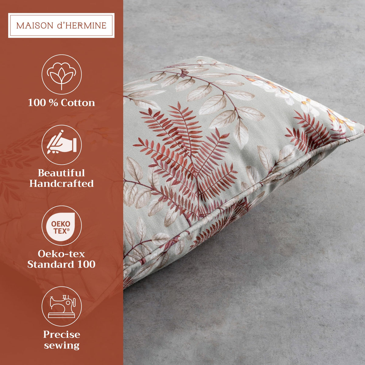Feuillage Throw Pillow Covers