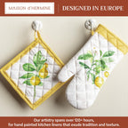 Limoncello Oven Mitts + Pot Holders