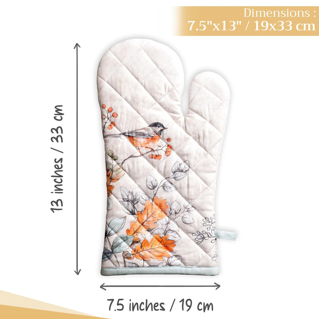 Whitish Shabby Chique Oven Mitts
