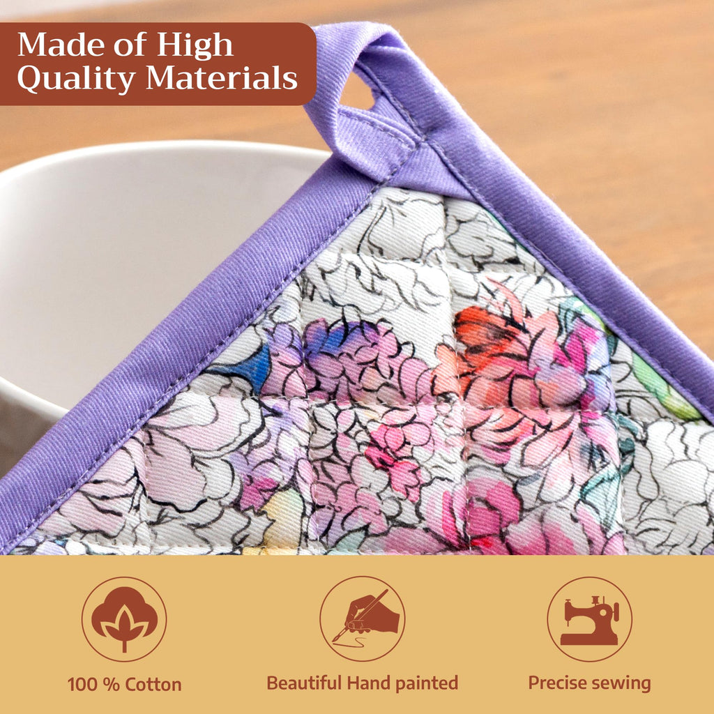 Floral Love Oven Mitts + Pot Holders