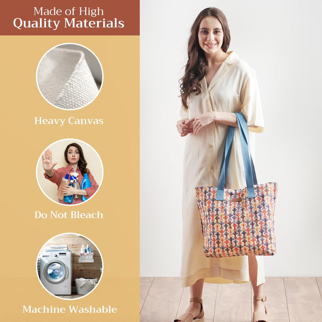 Ikat Canvas Tote Bags