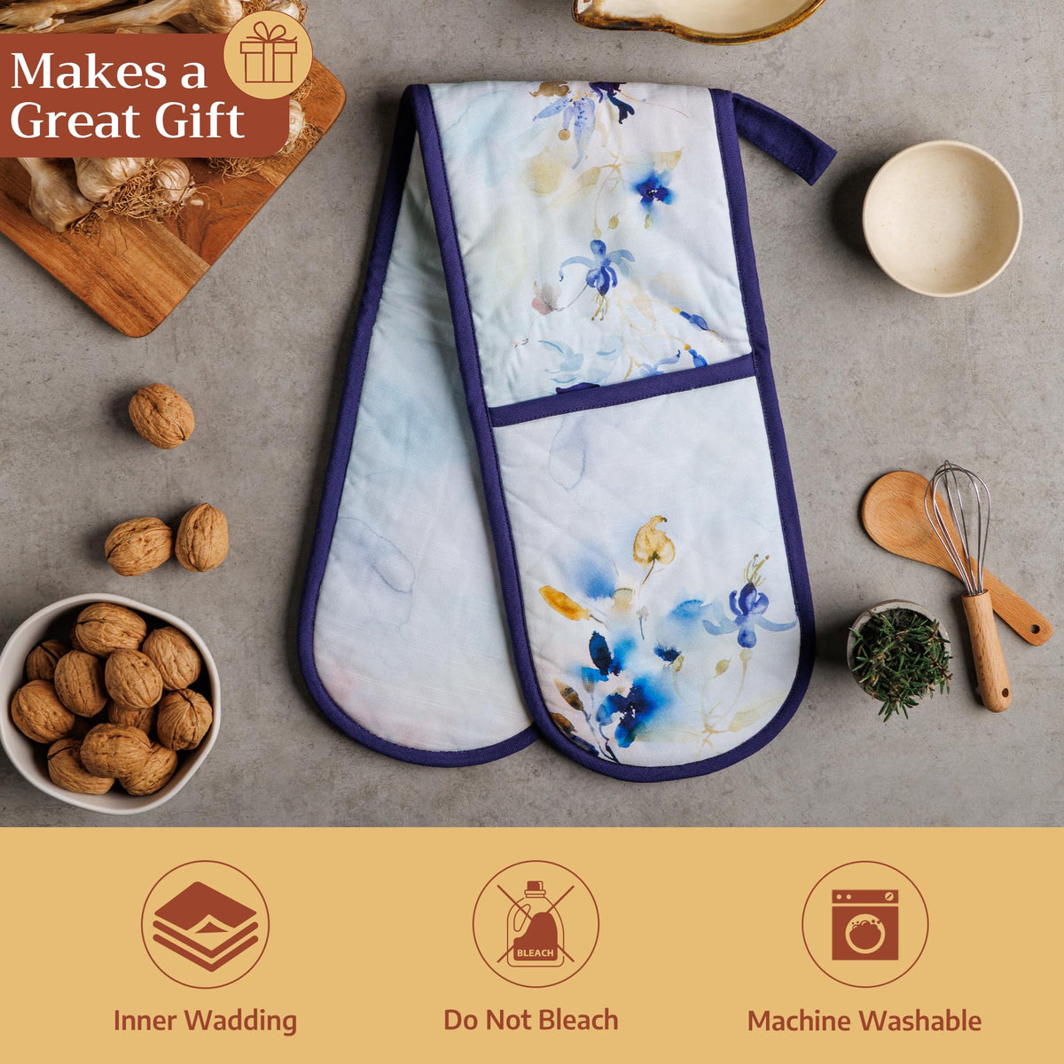 Lazy Summer Days Double Oven Mitts