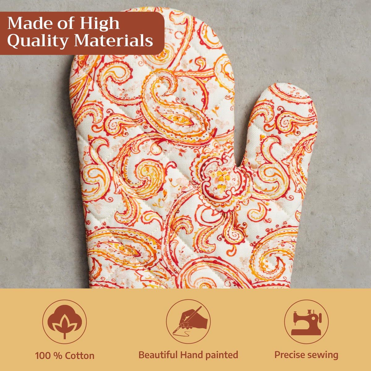 Palatial Paisley Oven Mitts