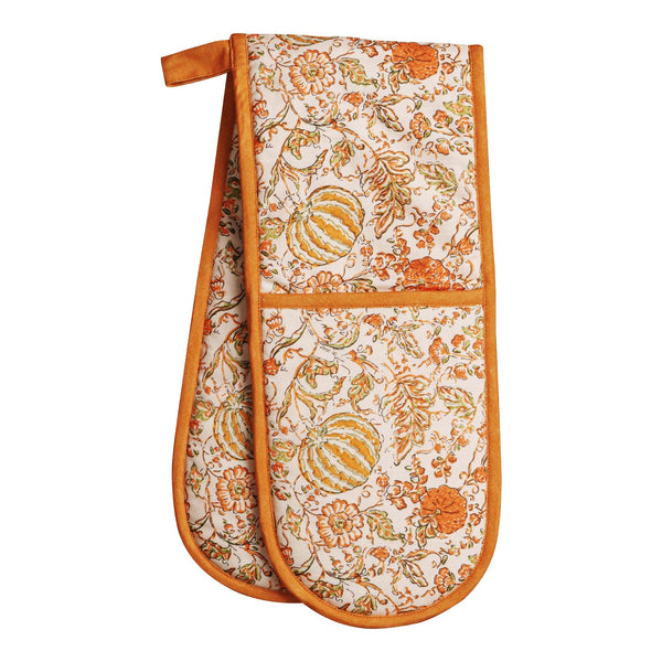 Pumpkin Spice Double Oven Mitts