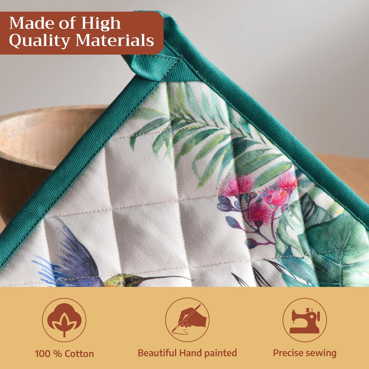 Tropiques Oven Mitts + Pot Holders