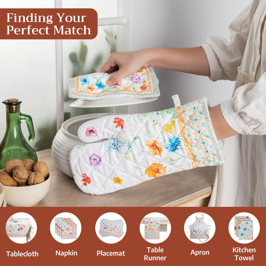 Summer Whisper Oven Mitts