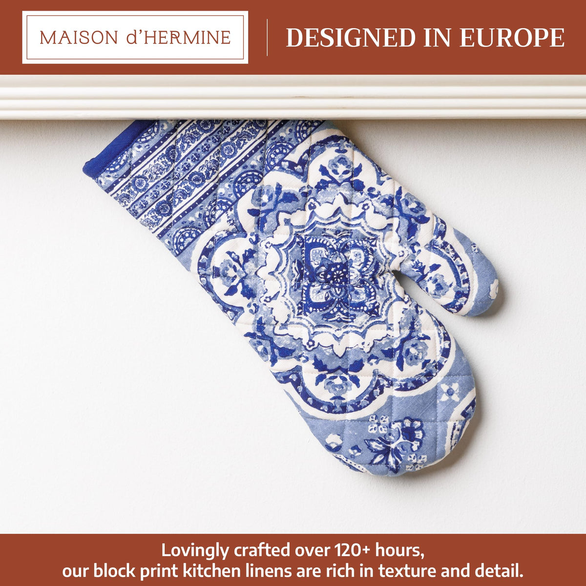 Melodie Bleue Oven Mitts