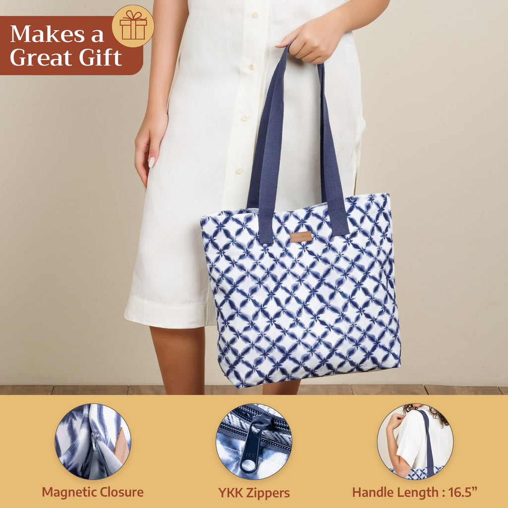 Shibori Canvas Tote Bags