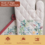Holly Time Oven Mitts + Pot Holders