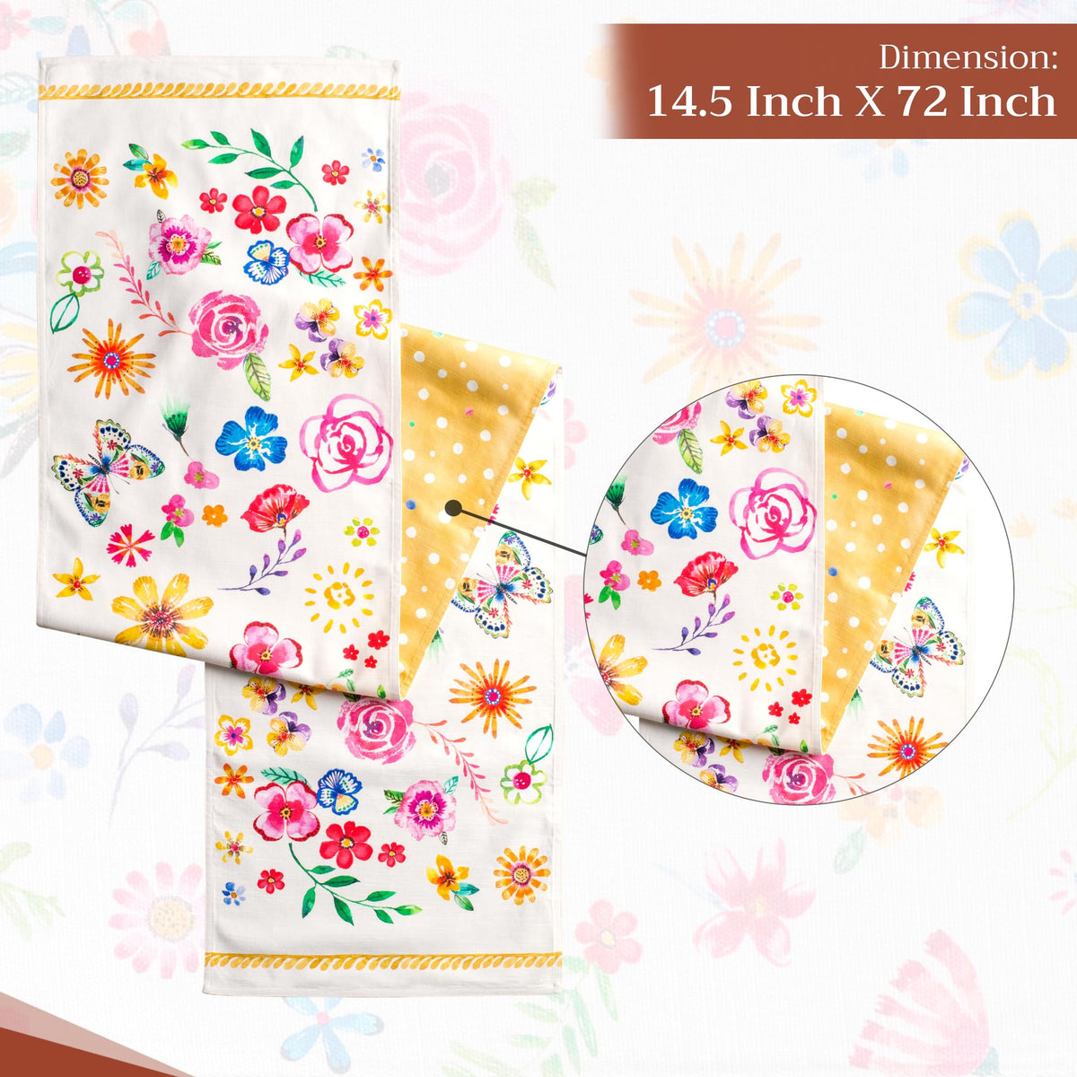 Happy Florals Table Runners