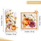 Pumpkin Garden Oven Mitts + Pot Holders