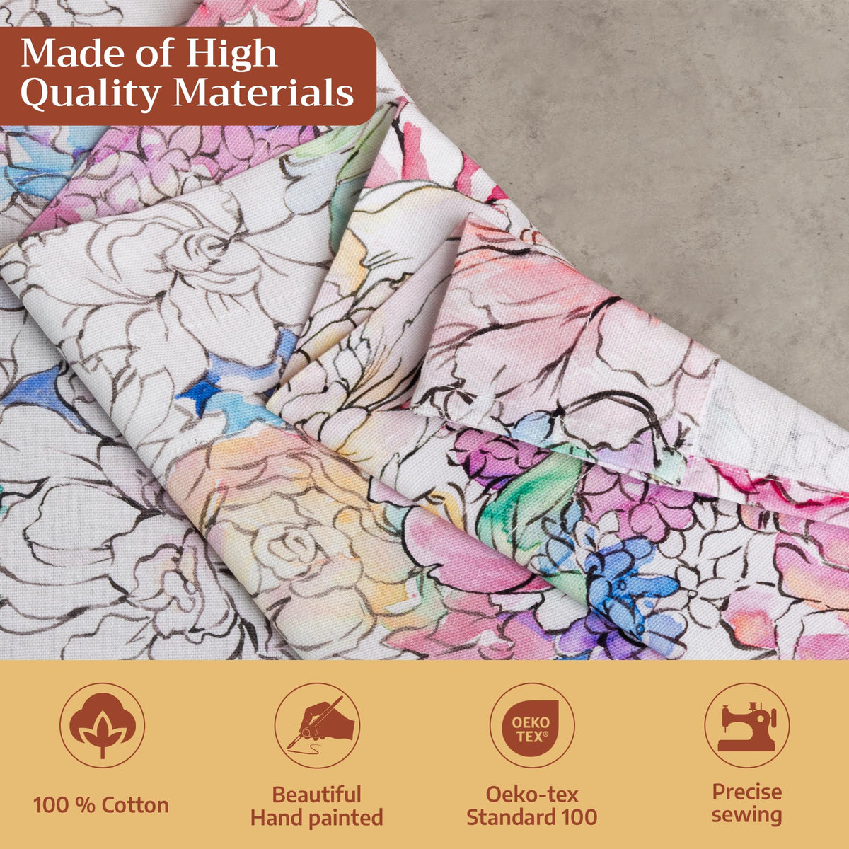 Floral Love Kitchen Curtains