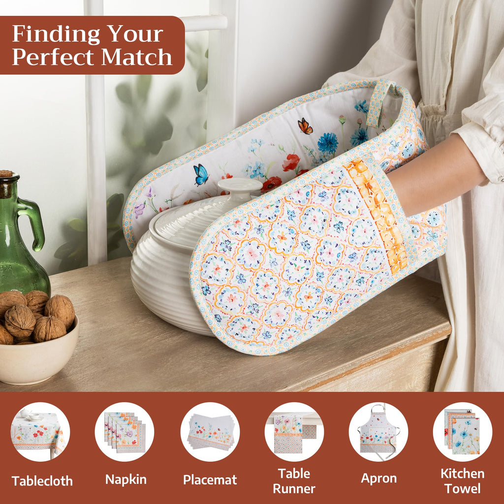 Summer Whisper Double Oven Mitts
