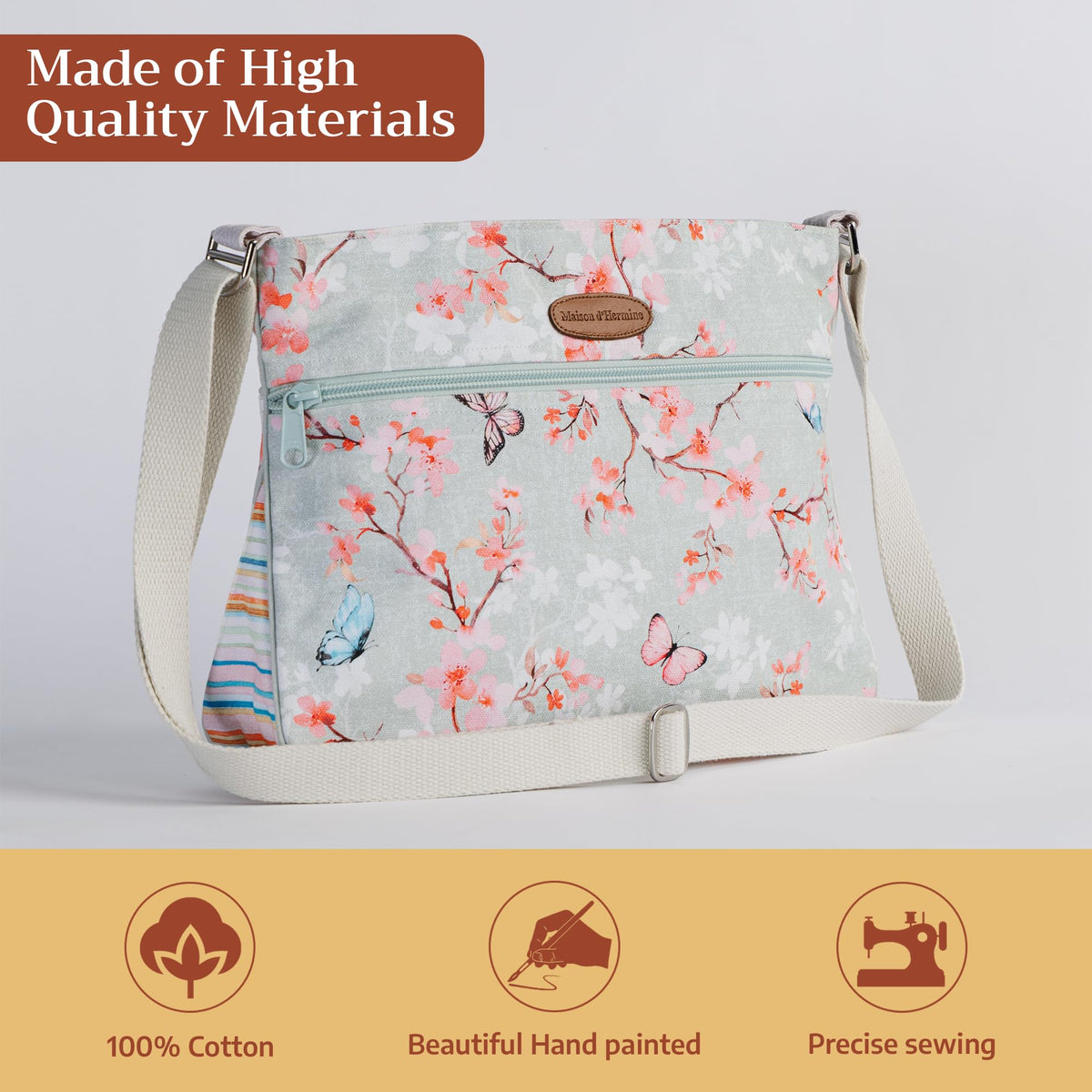 Blossoms in Spring Cross Body Bags