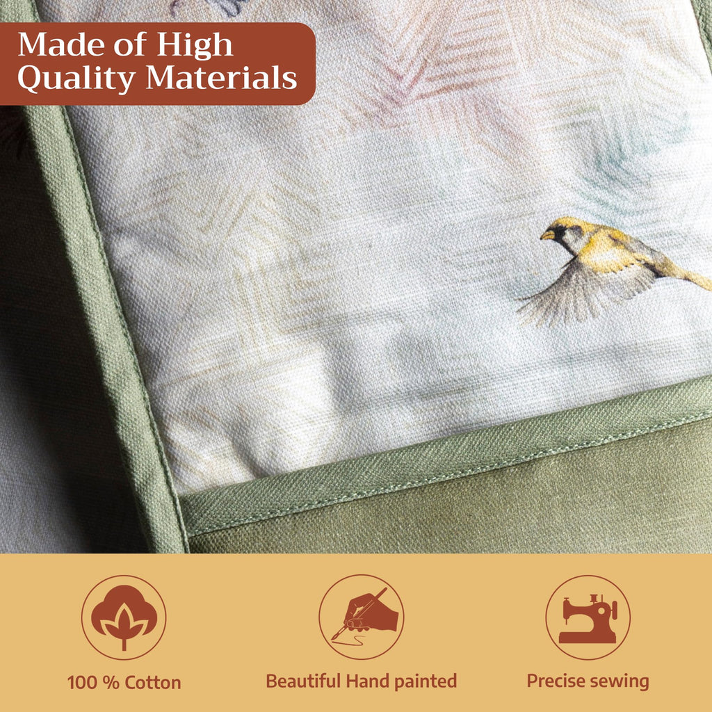 Flying Birds Double Oven Mitts