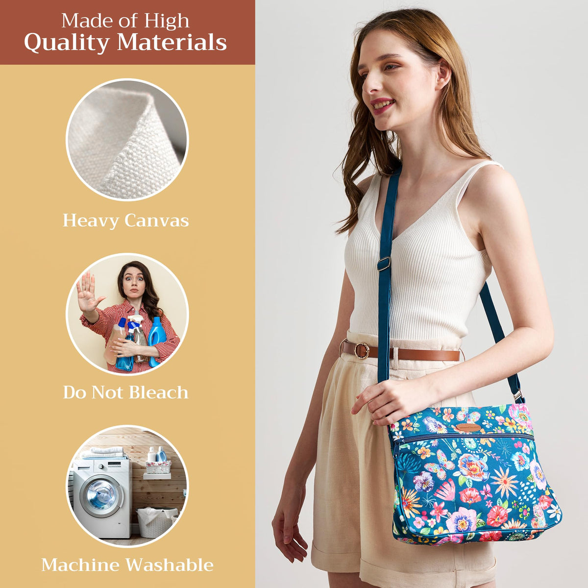 Happy Florals Cross Body Bags