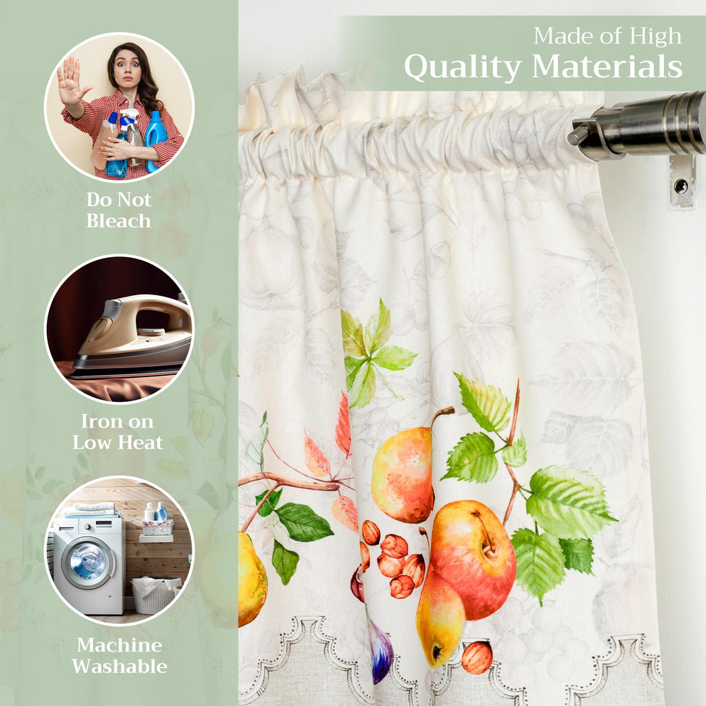 Fruit D'Hiver Kitchen Curtains