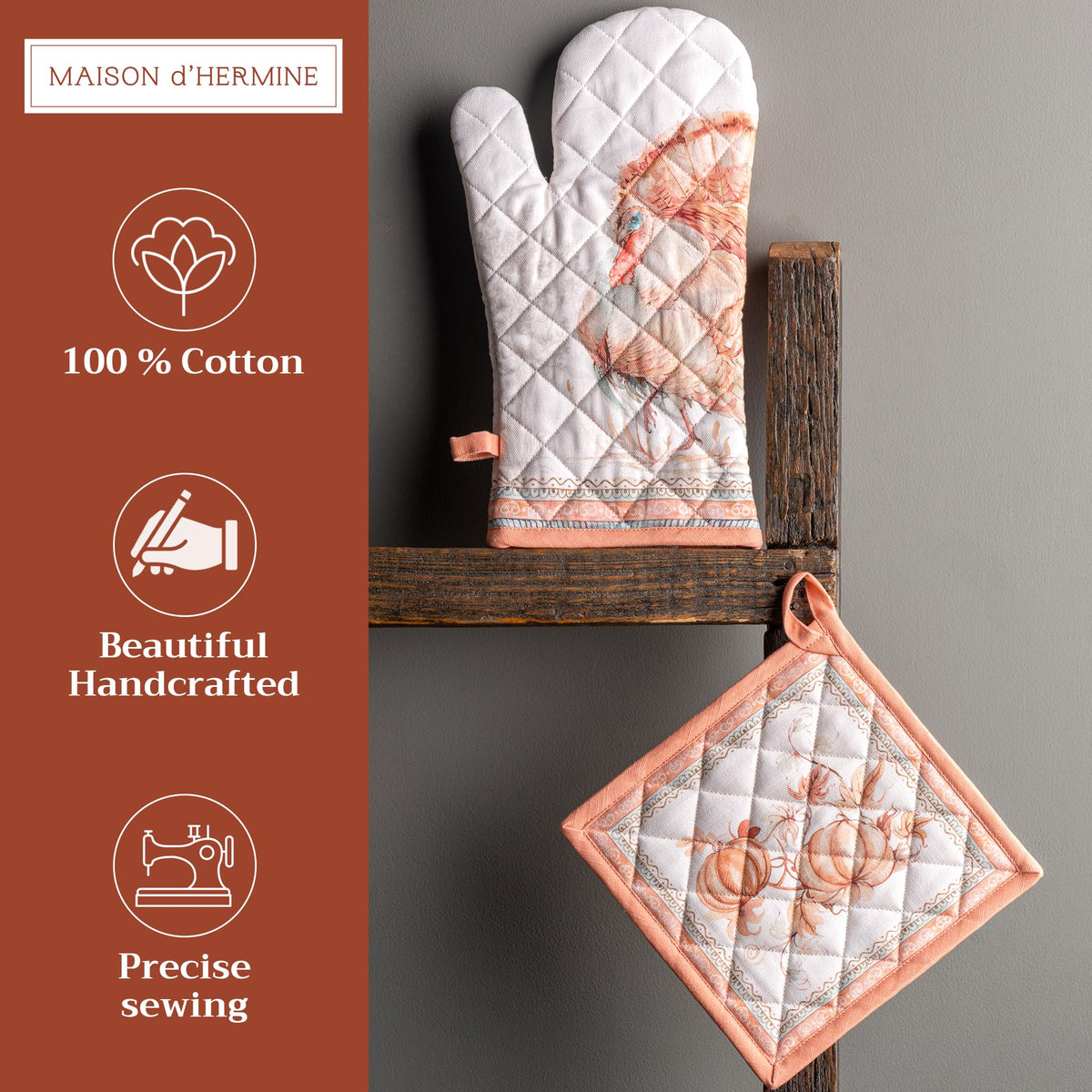 Giving Thanks Oven Mitts + Pot Holders