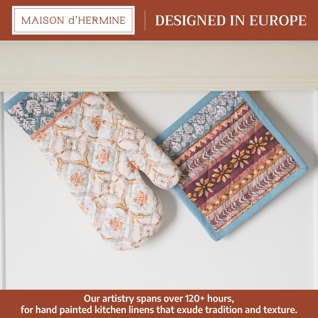 Fair Isle Oven Mitts + Pot Holders