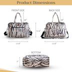 Zebra Weekend Bags