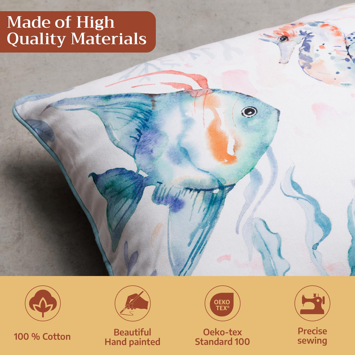 Sealife Throw Pillow Covers
