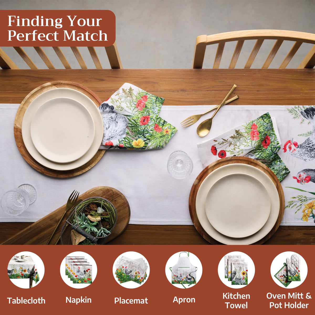 Basse Cour Table Runners