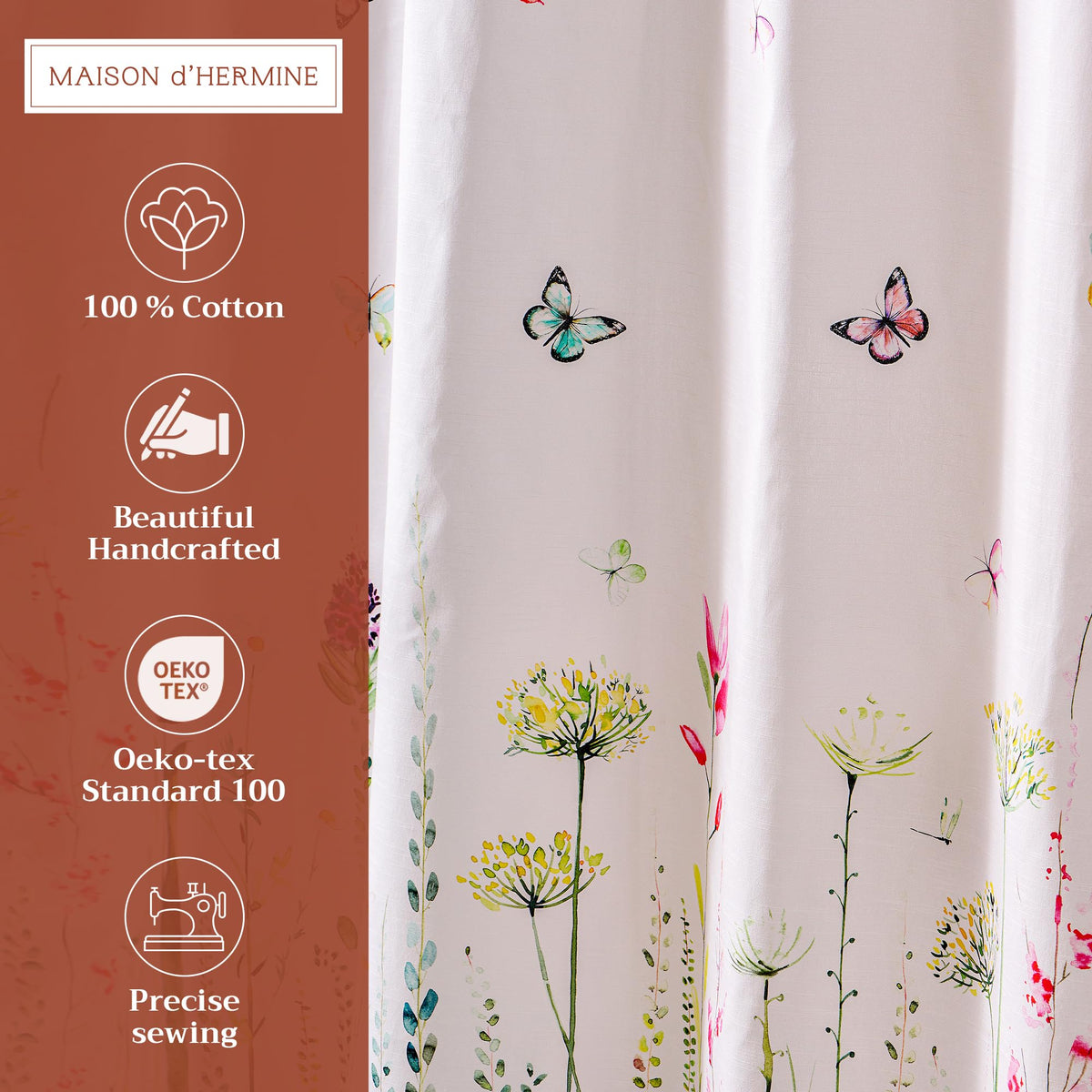 Botanical Fresh Shower Curtains