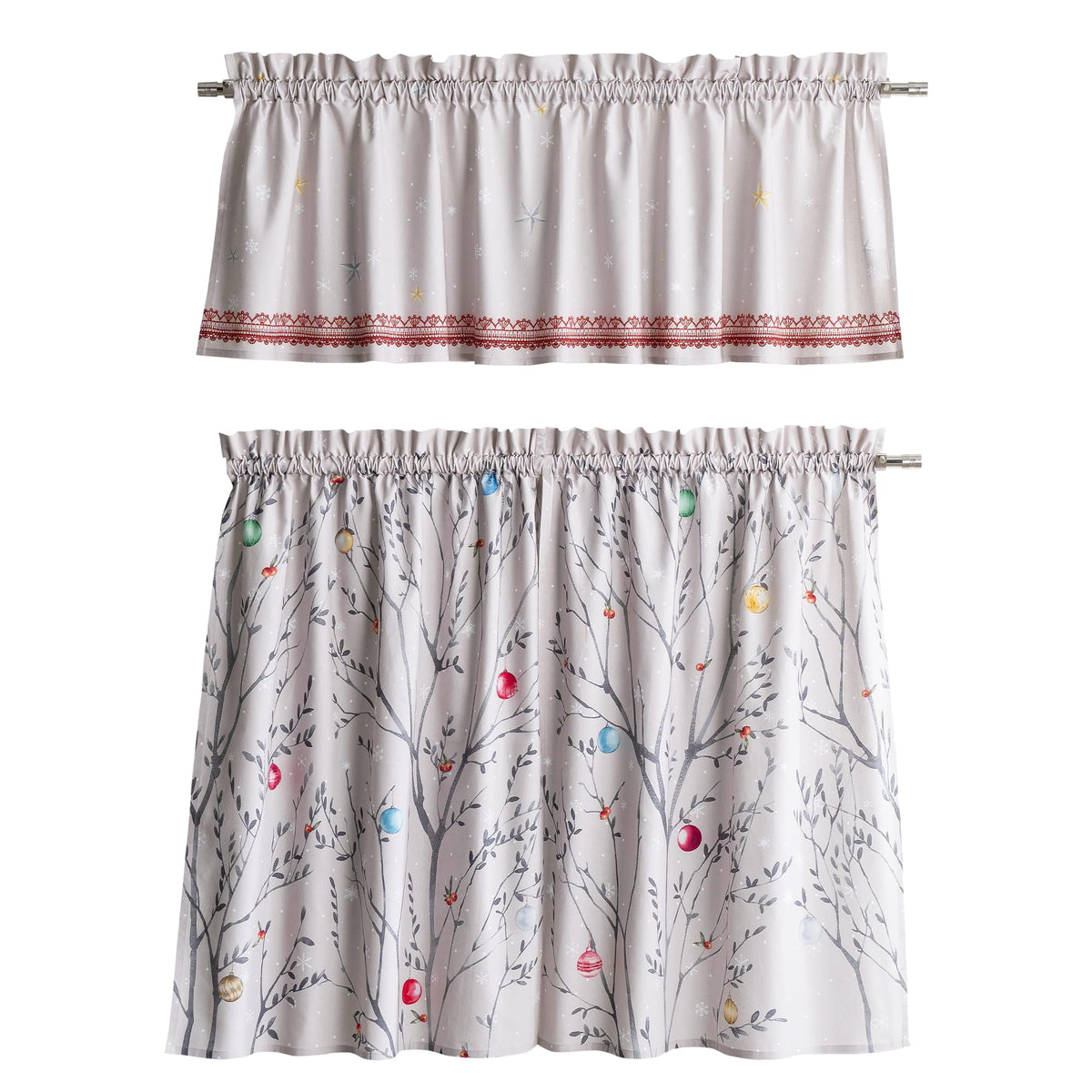 Fairy Christmas Kitchen Curtains