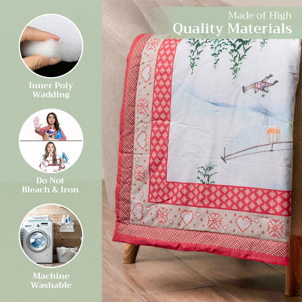 Rural Christmas Throw Blankets