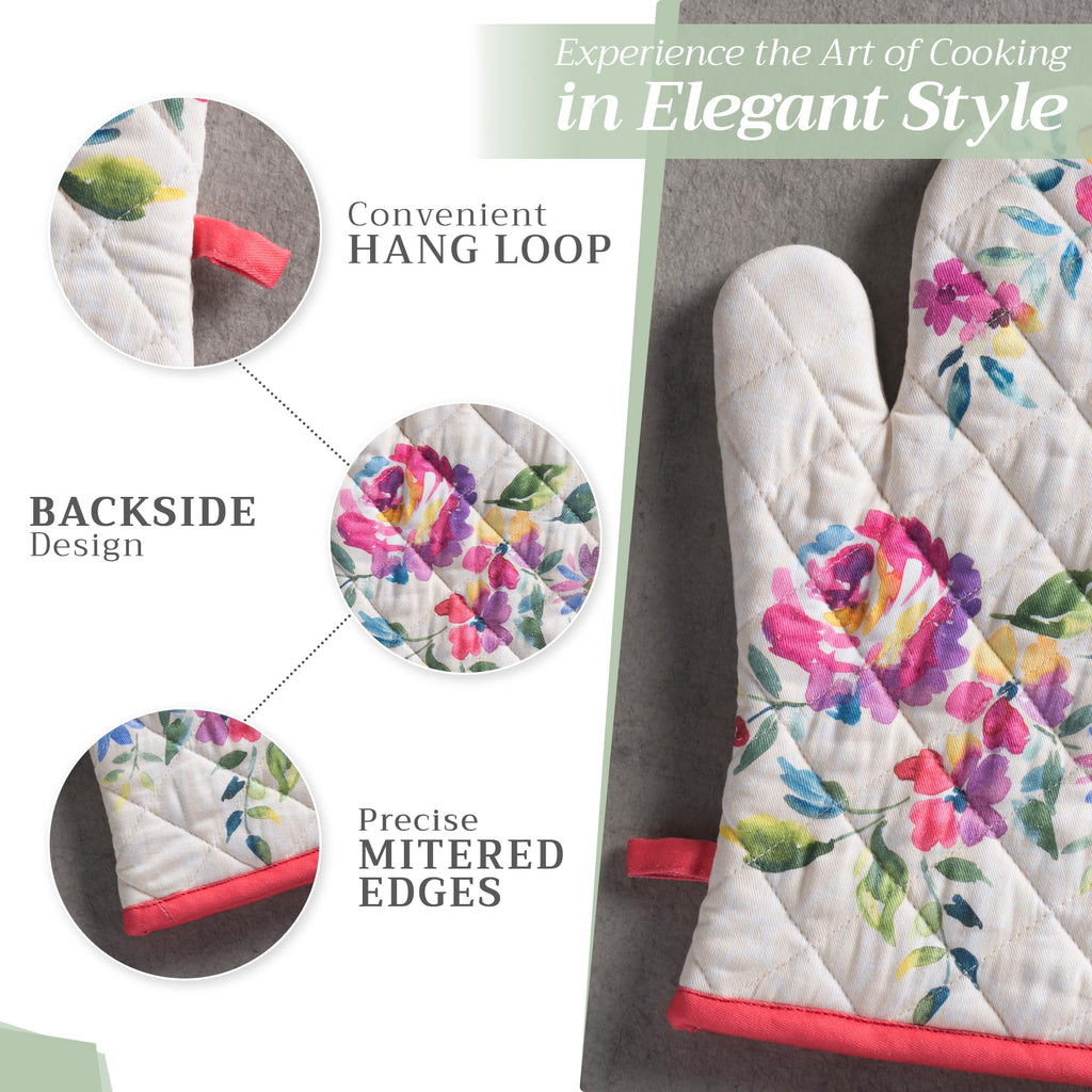 Rose Garden Oven Mitts