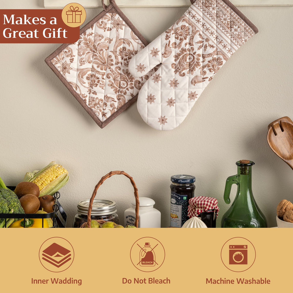 Allure Oven Mitts + Pot Holders