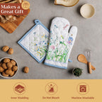 Fleurs De Mai Oven Mitts + Pot Holders