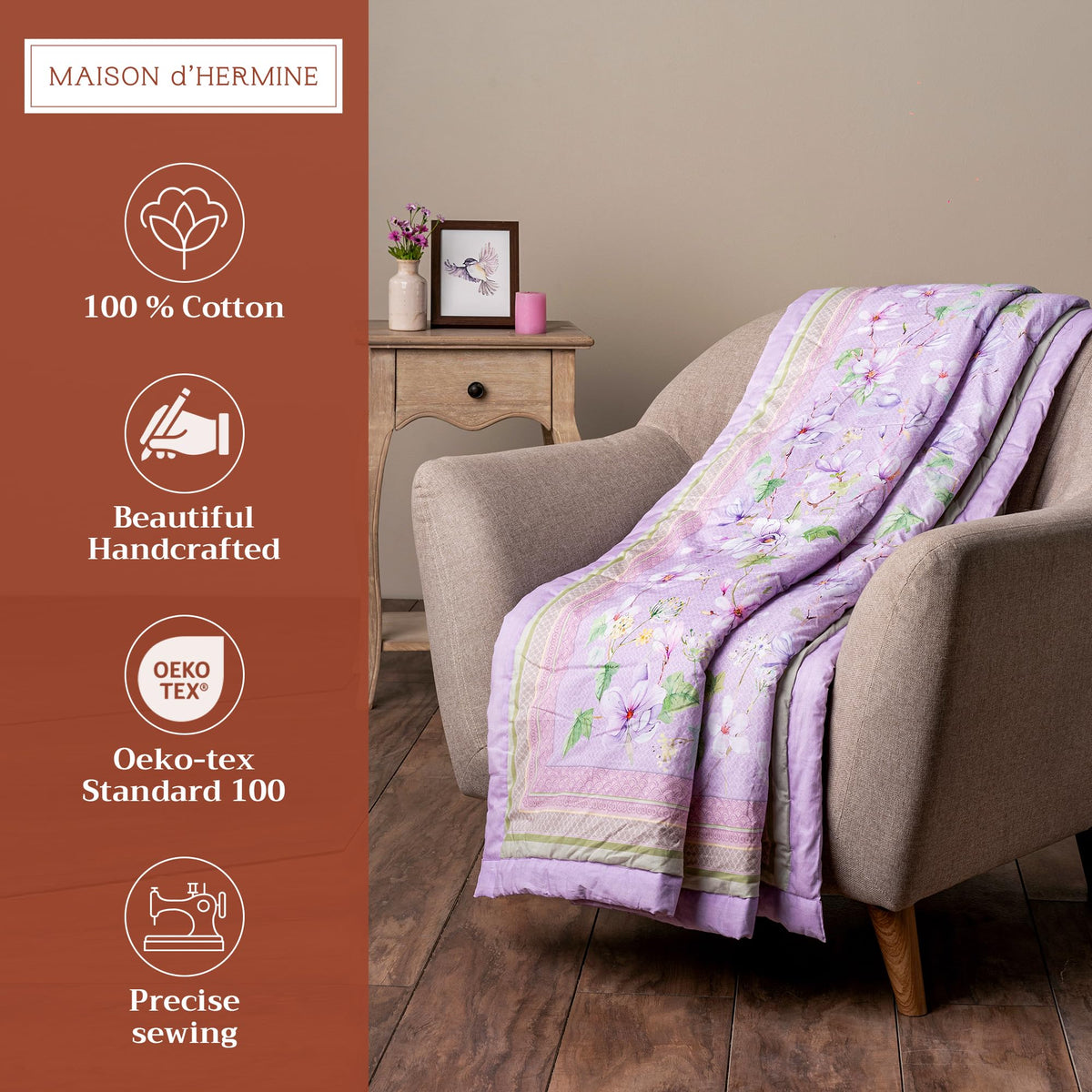 Magnolia Mornings Throw Blankets