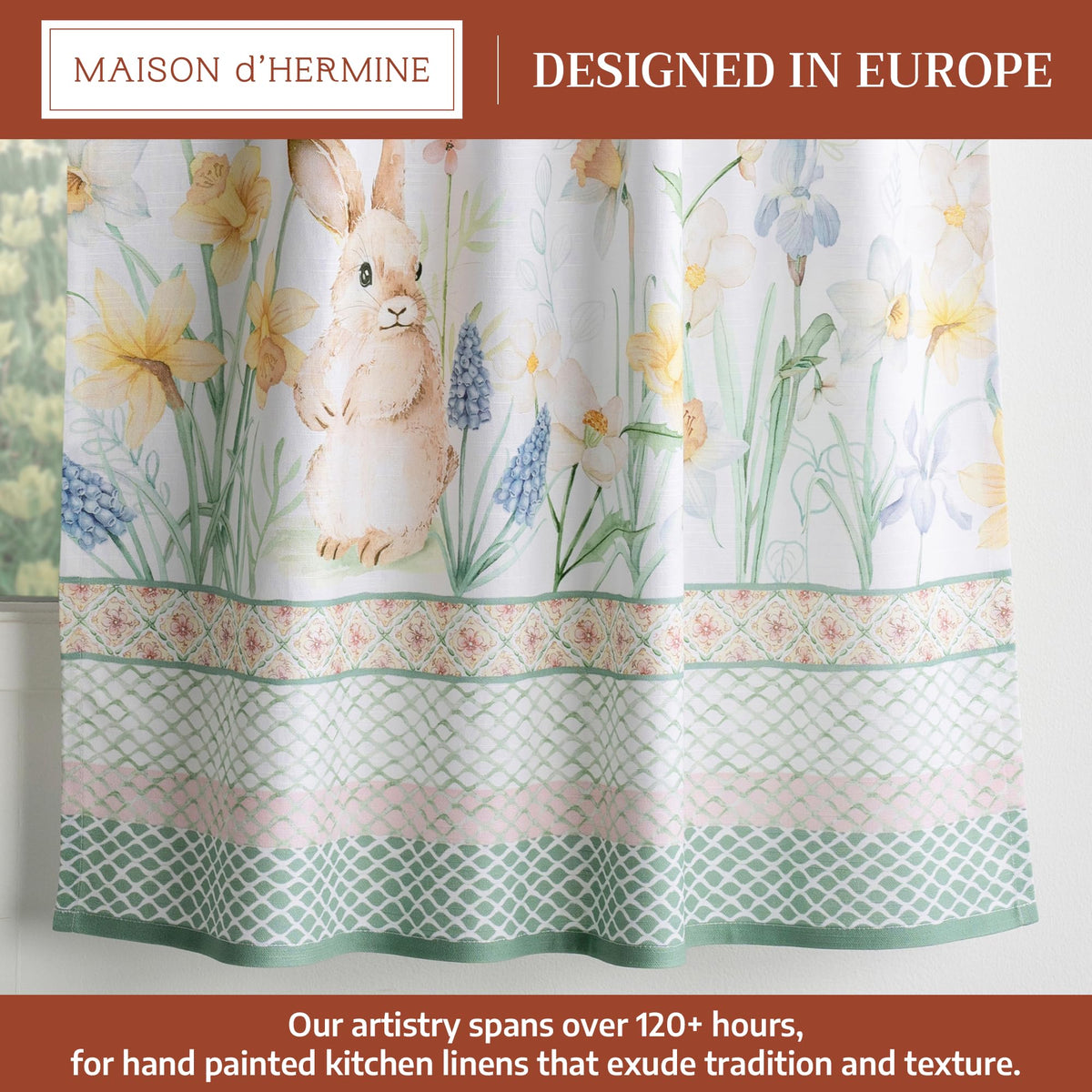 Easter Dew Kitchen Curtains