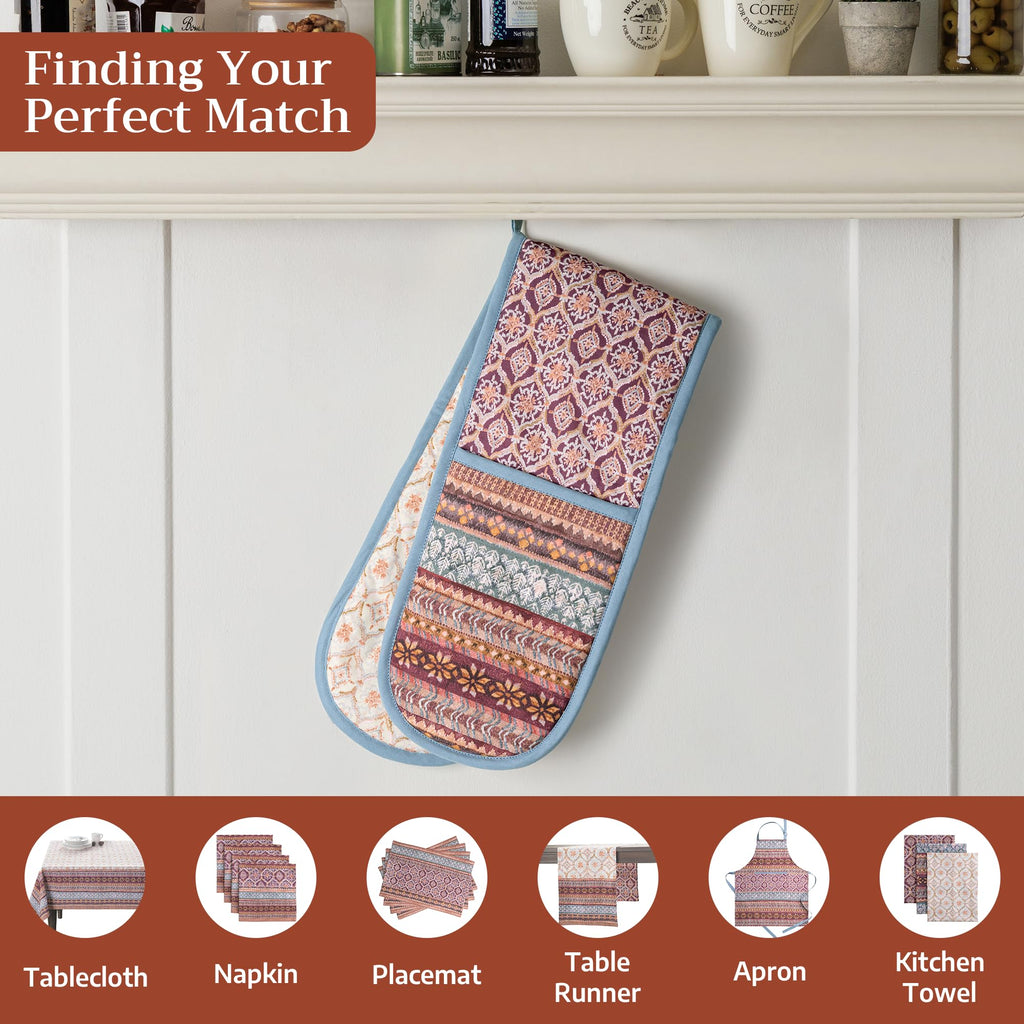 Fair Isle Double Oven Mitts