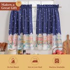 Christmas Market Kitchen Curtains