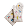 Birdies on Wire Oven Mitts + Pot Holders