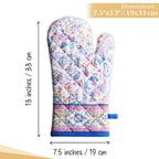 Indian Floral Oven Mitts