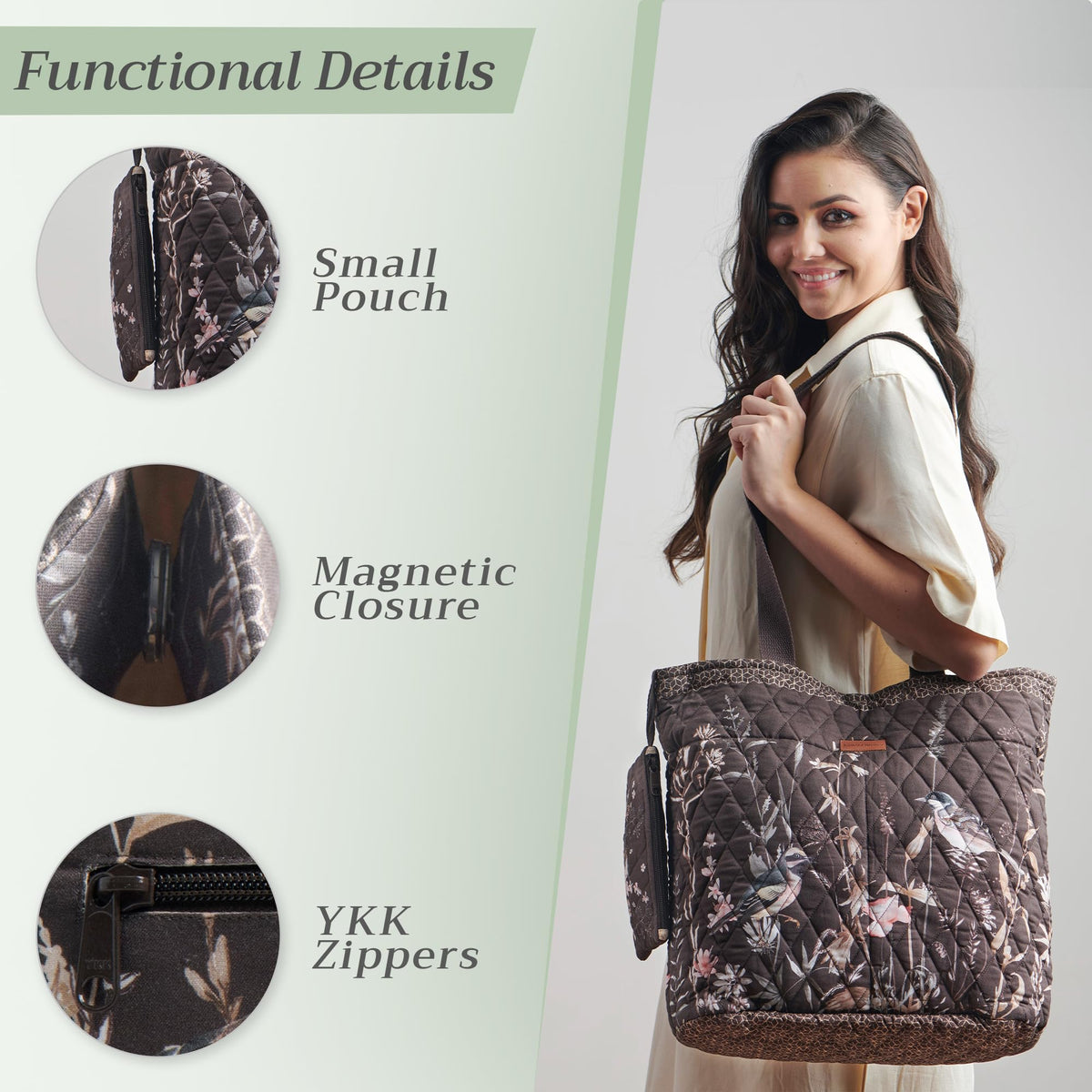 Meadow Florals Shopping Bags