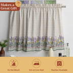 Fanny Lavender Kitchen Curtains