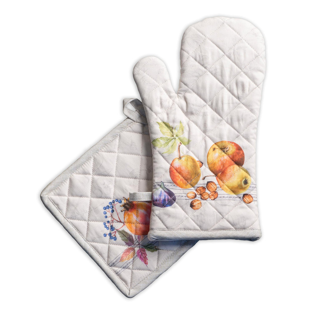 Fruit D'Hiver Oven Mitts + Pot Holders