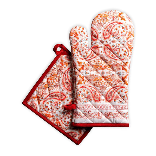 Orient Oven Mitts + Pot Holders