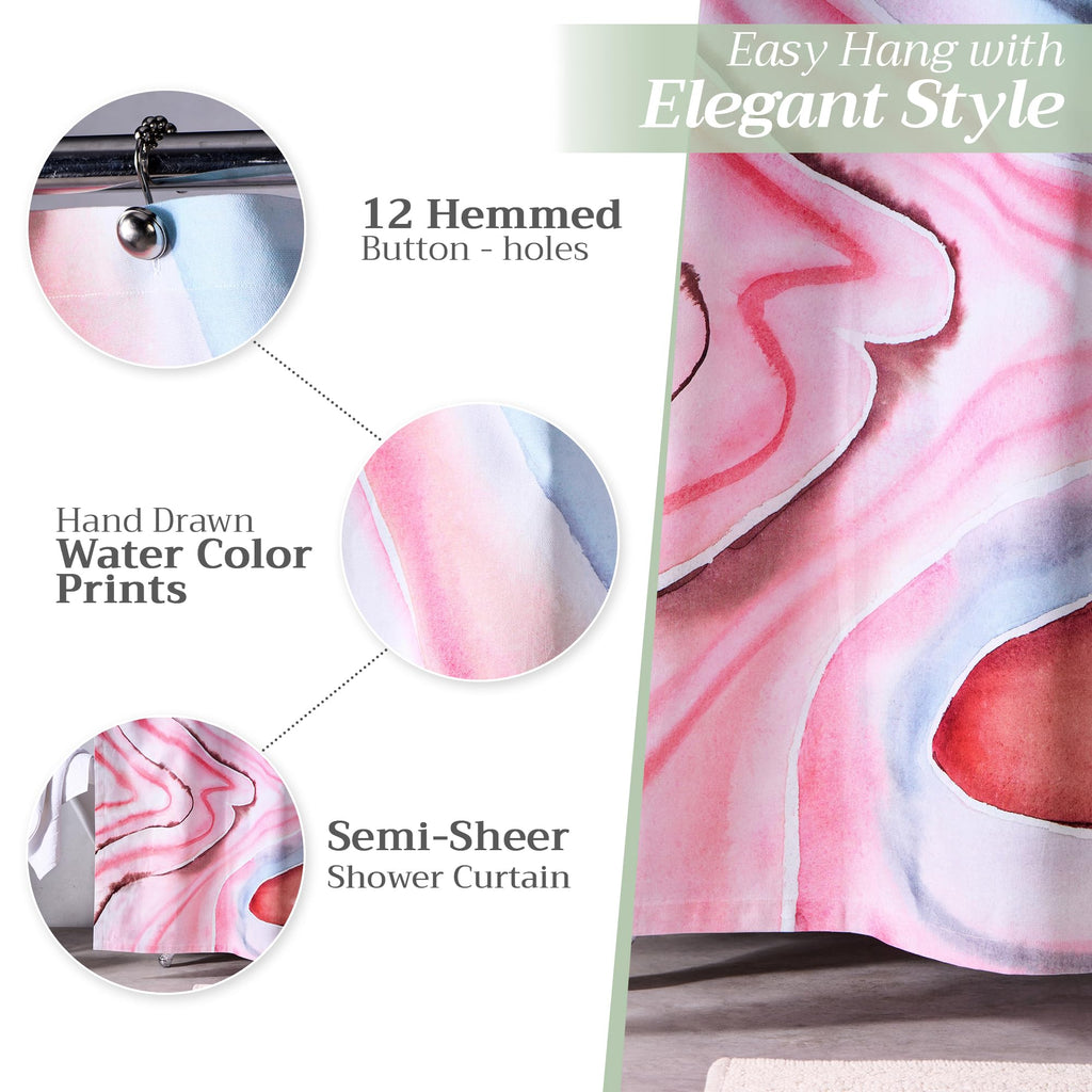 Pale Garden Shower Curtains