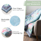 Sweet Rose Lavender Throw Blankets