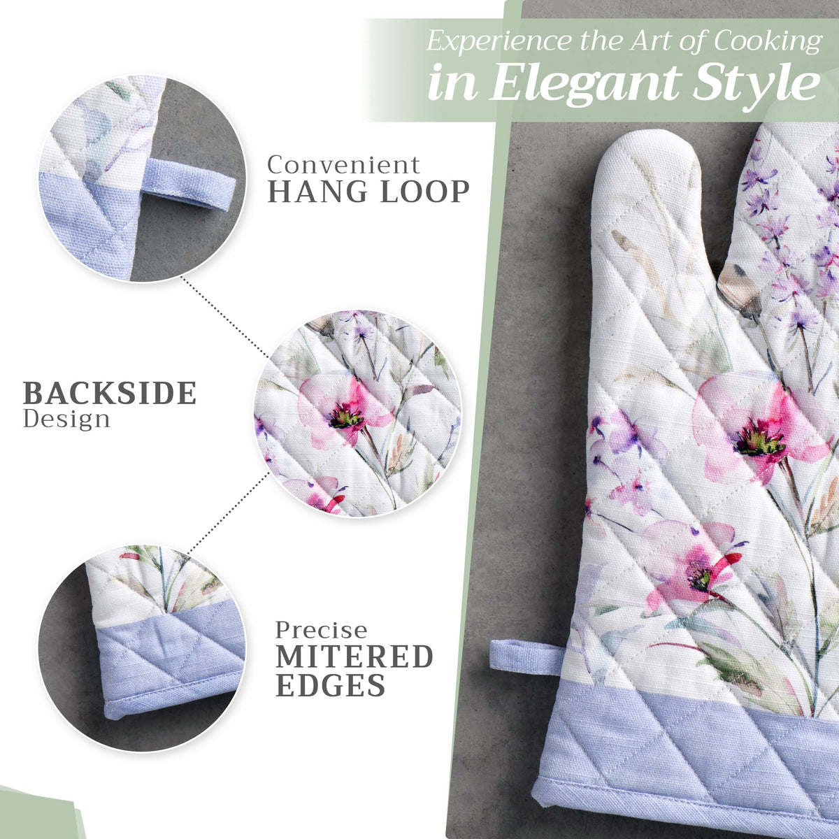 Summer Floral Oven Mitts